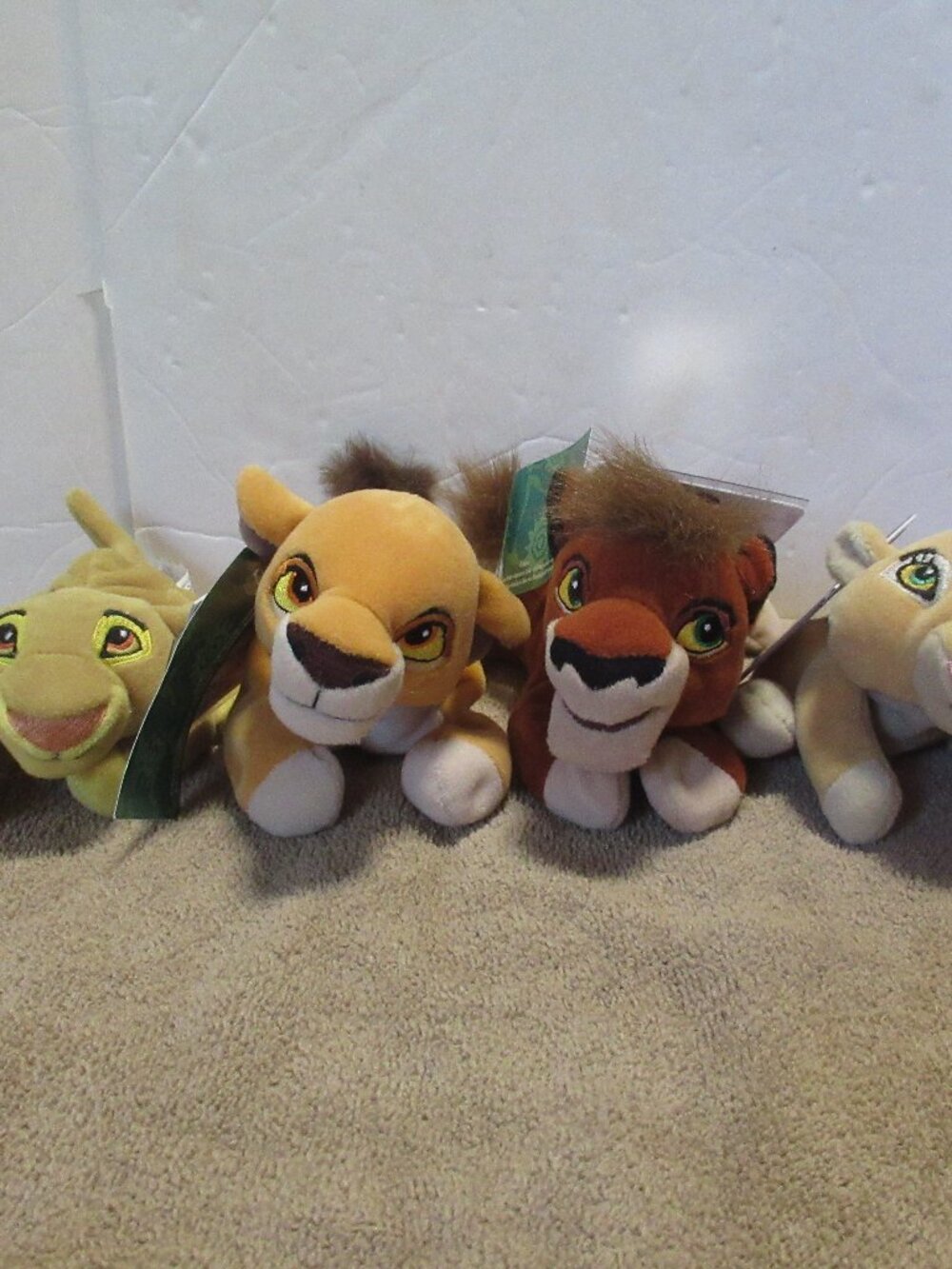 Lion King Disney Store Mini Bean Bag Simba Kiara Kovu Nala Lot Of 4 NWT